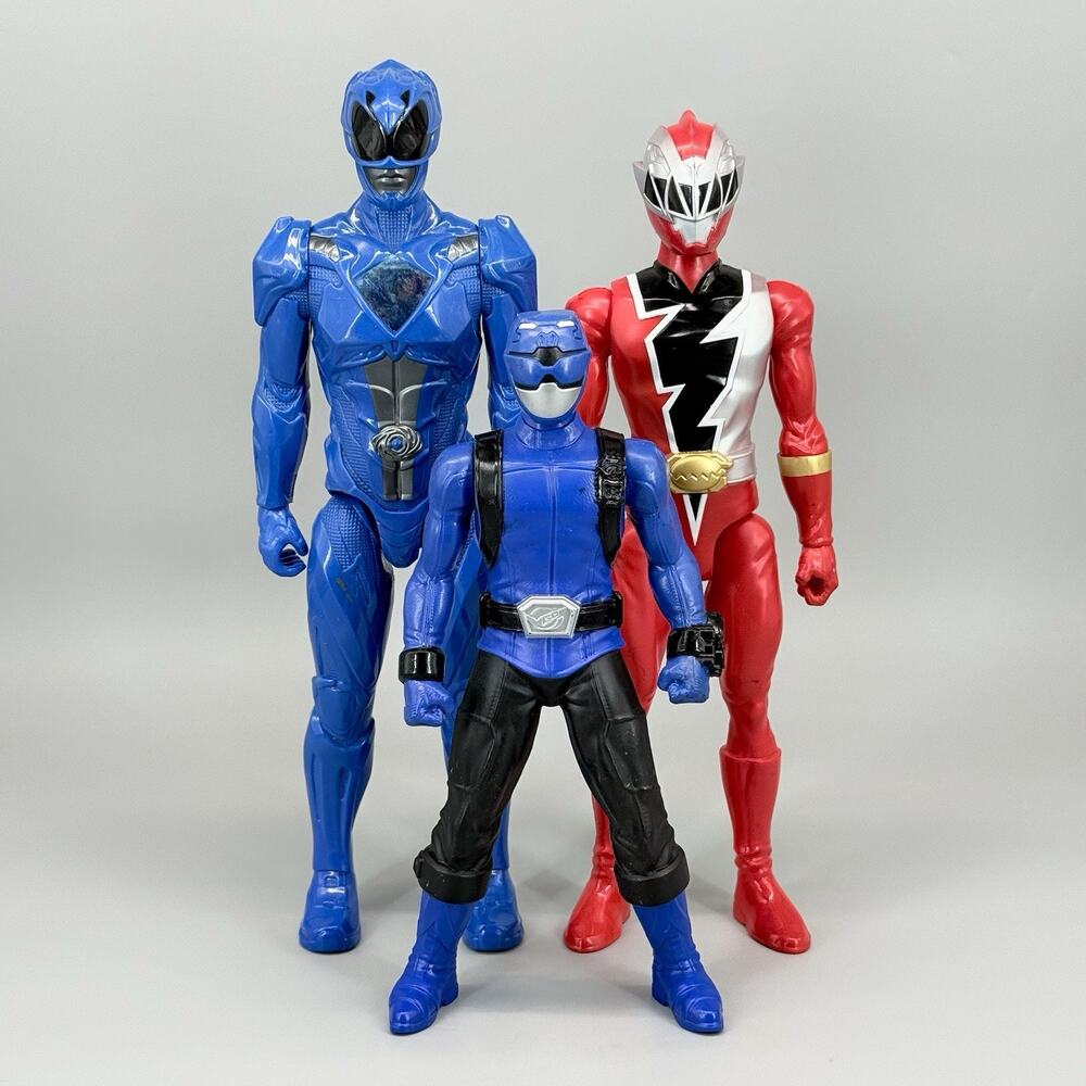 Bandai Hasbro Power Rangers MMPRs Large Action Figures Blue Beast Morpher Dino